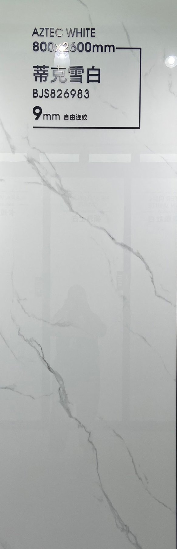 BNT826983 · 800×2600 mm · 9 mm · Dry-granule sintered stone